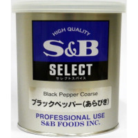 SB食品　セレクト ブラックペッパーあらびきM缶　210g