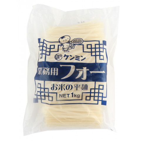 【グルテンフリー】ケンミン フォー お米の平麺 1kg × 10袋【無添加】