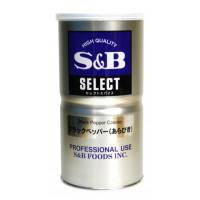 【ポイント2倍】SB食品　セレクト ブラックペッパーあらびき L缶　370g