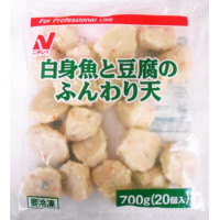 ニチレイ　白身魚と豆腐のふんわり天(タレ無し)　700g(20個入)<切替予定>