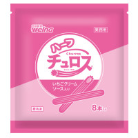 日清製粉ウェルナ　ハーフチュロス いちごクリームソース入り　344g(8本)