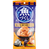 【5/23追加】【ペットフード】いなば　魚づくし まぐろ・かつお ささみ入り　60g×3
