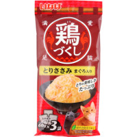 【5/23追加】【ペットフード】いなば　鶏づくし とりささみ まぐろ入り　60g×3
