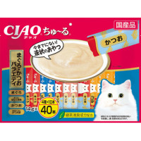 【ペットフード】いなば　チャオちゅ～る まぐろ・かつおバラエティ　14g×40