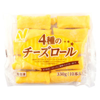 【ポイント2倍】ニチレイ　4種のチーズロール　330g(10本)