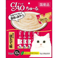 【特価】【ペットフード】いなば　チャオちゅ～る まぐろほたて味　14g×10【訳あり】