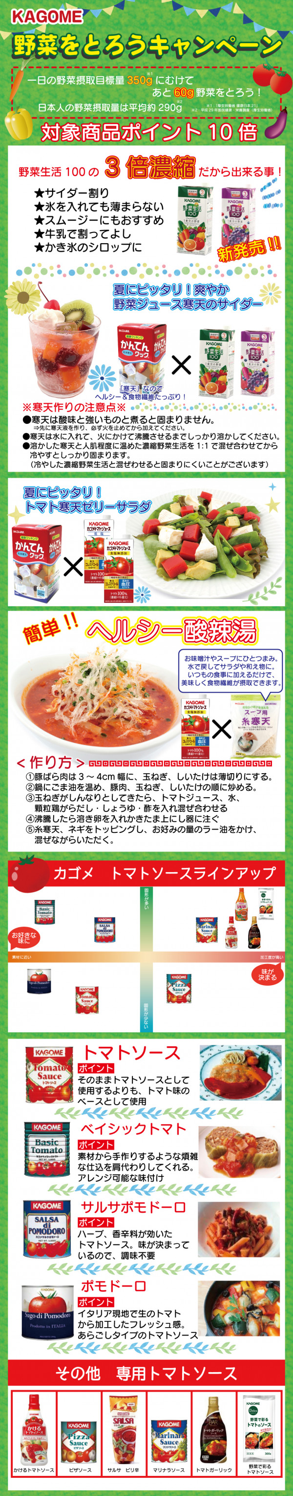 ポイント10倍 カゴメ 野菜をとろうキャンペーン アミカネットショップ本店 ポイント10倍 カゴメ 野菜をとろうキャンペーン アミカネットショップ本店